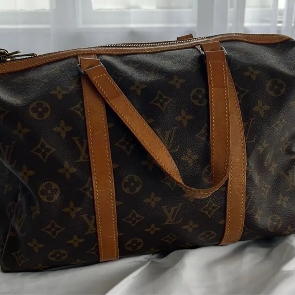 Louis Vuitton Brown Monogram Speedy 35 Duffel Bag